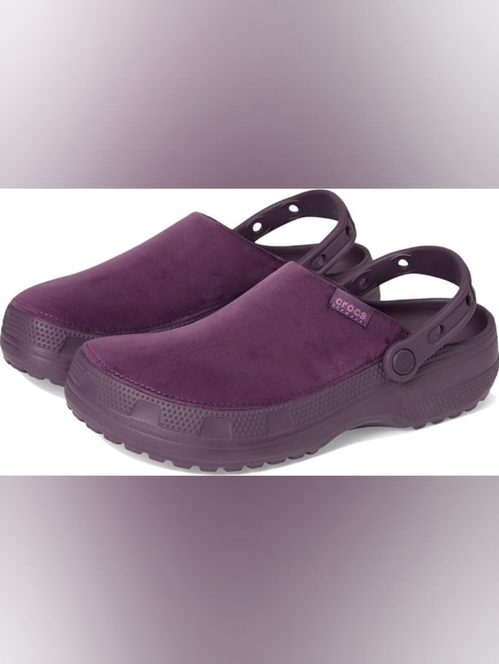 Crocs Classic Crafted Velvet Clog | Plush Plum | W10 M8